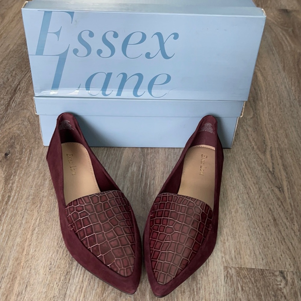 Essex Lane Suede Deep Wine Shoes